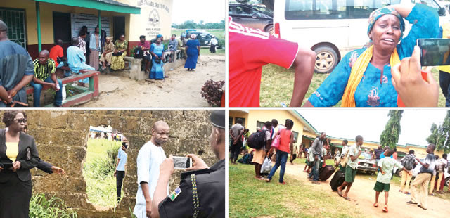 Image result for Officers of the Nigeria Police have Friday rescued the six school students who were kidnapped Lagos State Model College, Igbonla, Epe, Lagos State.