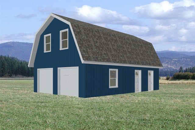 Barn Garage Plans with Roof