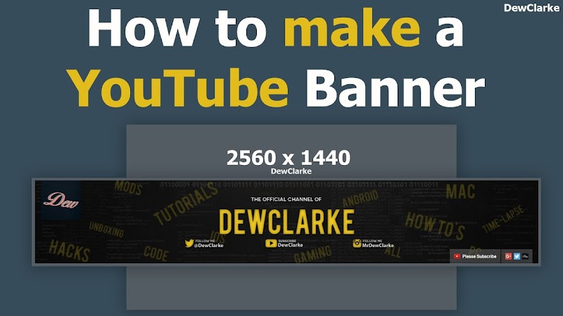 20+ How To Make YouTube Banner, Ide Terkini!