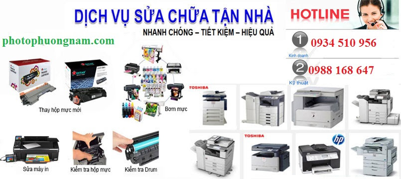 đổ mực máy photocopy