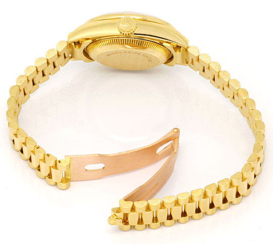 Original-Foto 6, ROLEX DATEJUST DAMEN G.GOLD DIAMANT-LÜNETTE-ZIFFERBLATT