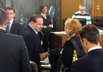Silvio Berlusconi e il procuratore aggiunto Ilda Boccassini