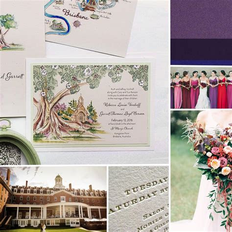 inspirations jewel tone tree wedding invites momental