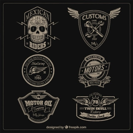 Motors badges Free Retro Badges