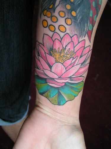 Lotus Tattoo Wrist