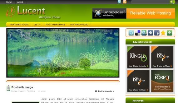 Nature Magazine Web2.0 Wordpress Theme