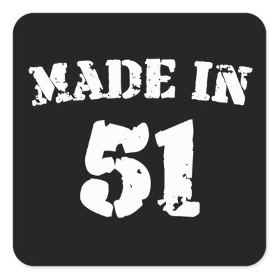 Made In 1951 Sticker