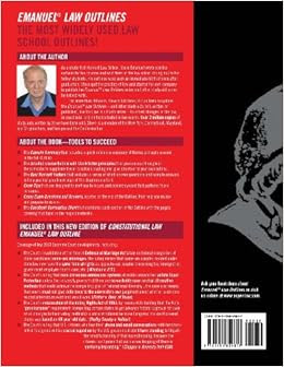 Emanuel Law Outlines Constitutional Law Thirty First Edition Emanual Law Outlines Steven L