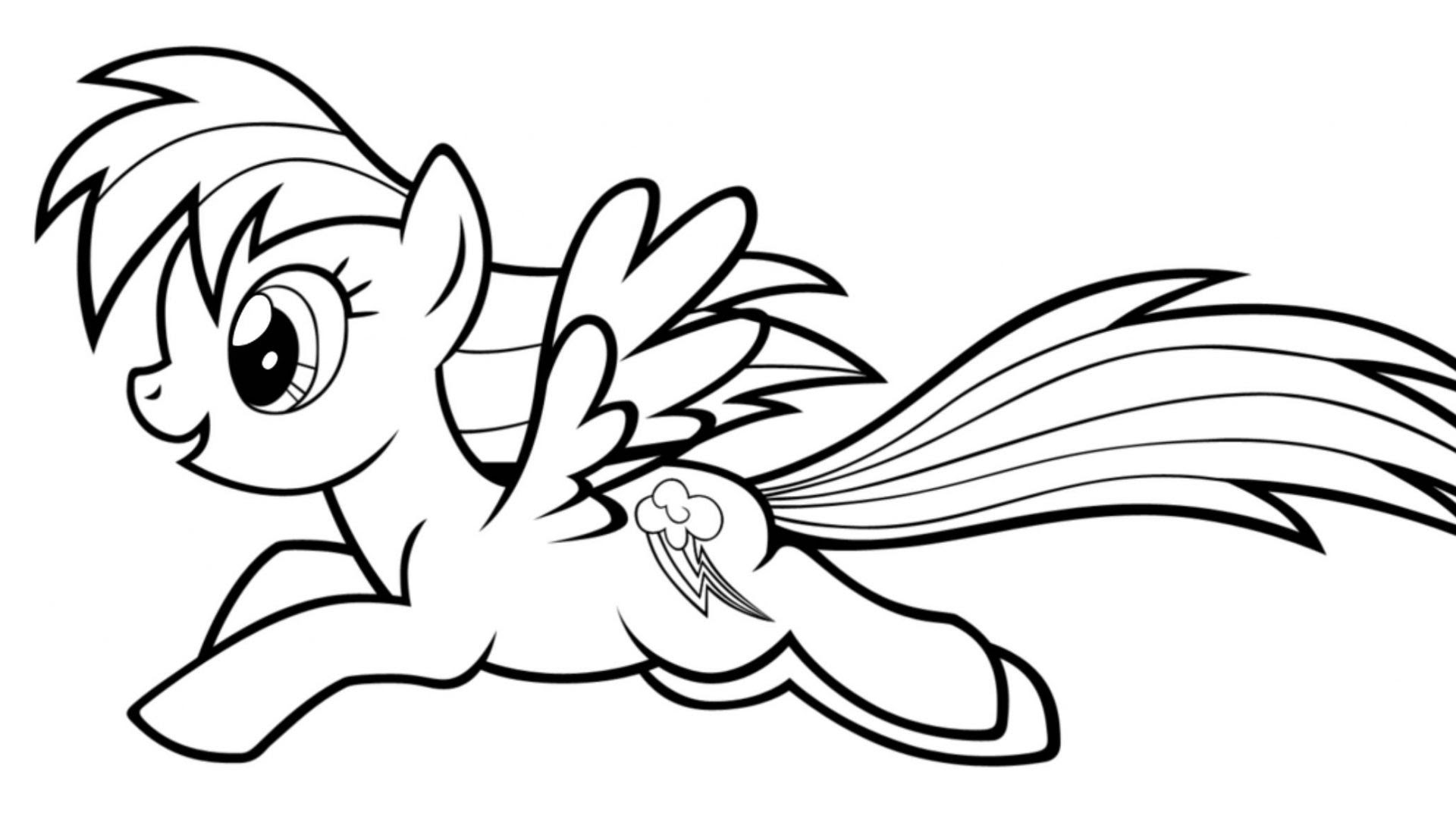 Rainbow Dash Coloring Pages At Getdrawings Free Download
