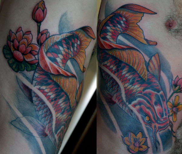 koi fish tattoo designs