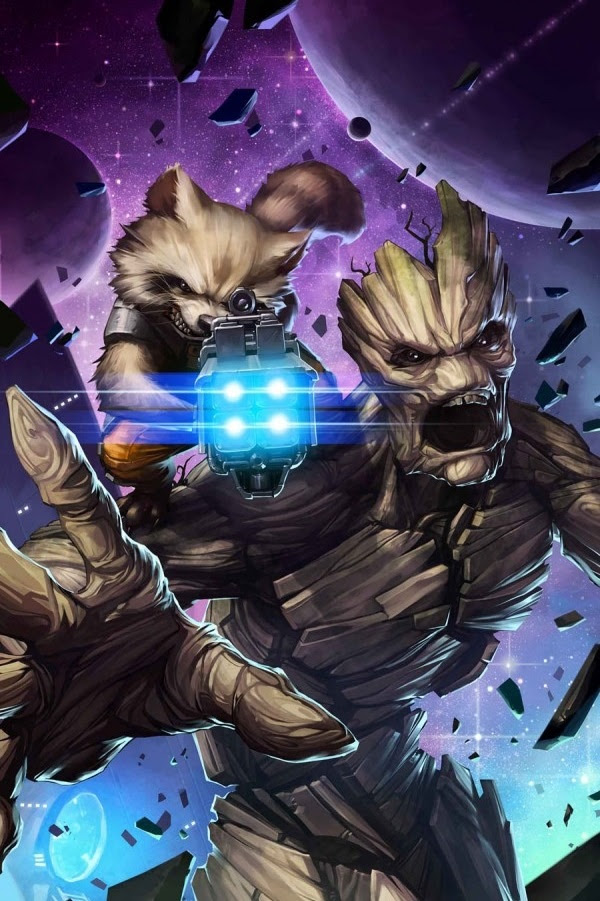 Rocket Raccoon And Groot Iphone 4 Iwallpaper