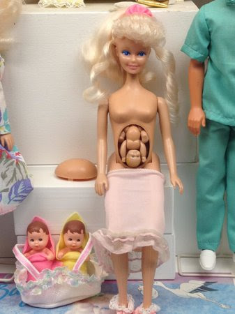 Pregnant Barbie - Picture of The Toy Museum, Prague ...
