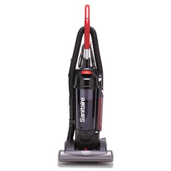 Sanitaire True Hepa Commercial Bagless/Cyclonic Upright Vacuum, Red