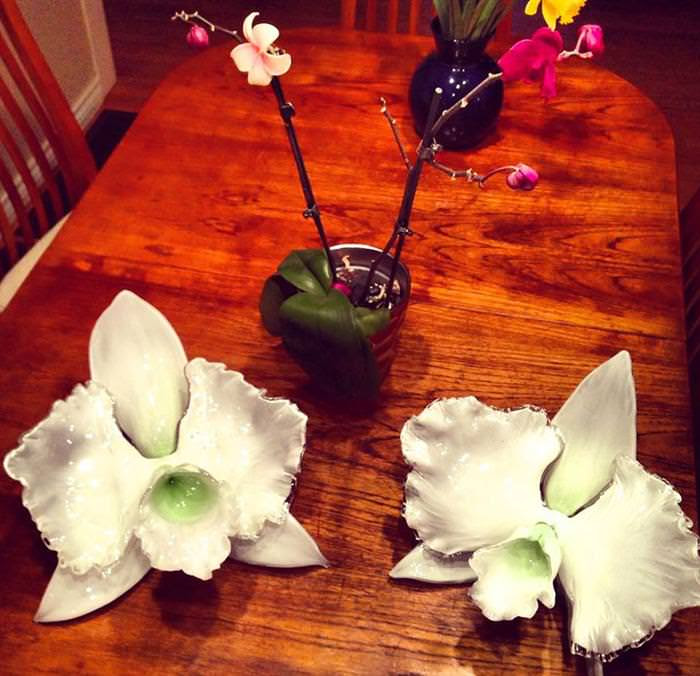 flores, vidro