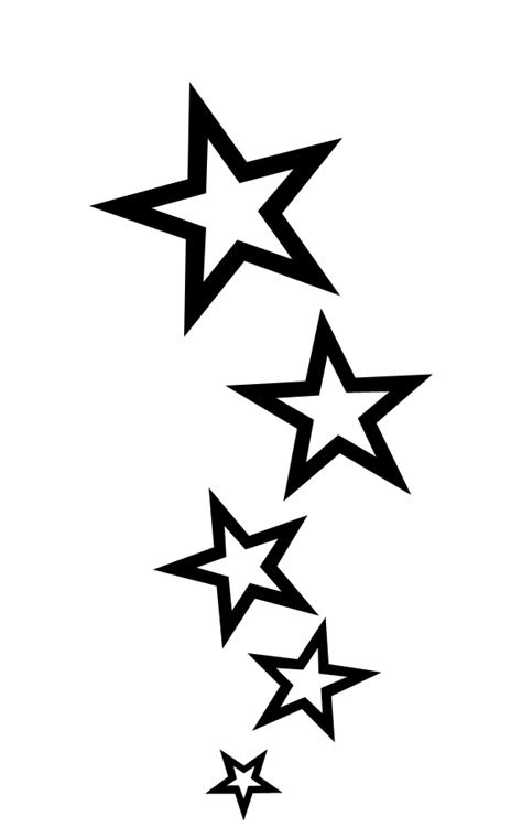simple star tattoos designs   clip art