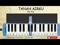 Not Lagu Tanah Airku Indonesia