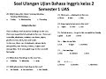 24+ Soal Bahasa Inggris Kelas Xi Semester 2 Beserta Jawabannya