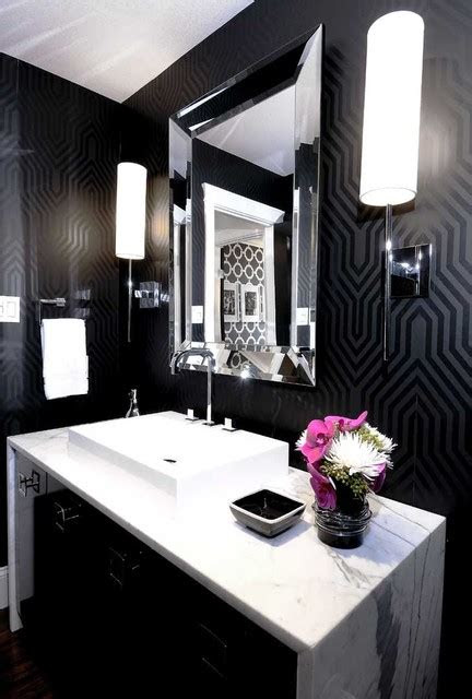Especially during the winter months, there's nowhere i'd rather be . 30 Elegant Black & White Colored Bathroom Design Ideas