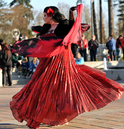 Whitney bellydancing at
