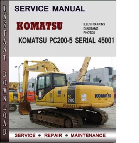 eBook Komatsu Pc200 5 Factory Service Repair Manual