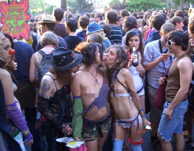 The group have come up with an obscene way to raise money for eco-projects