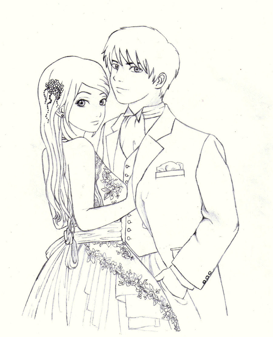 Free Cartoon Love Couple To Draw Download Free Clip Art