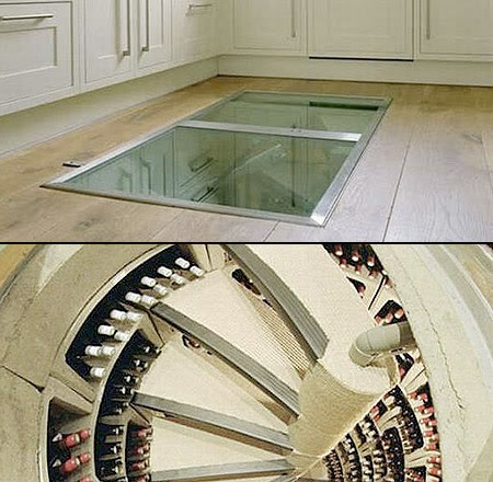World's Coolest Wine Cellar is Hidden Beneath Kitchen Floor ...