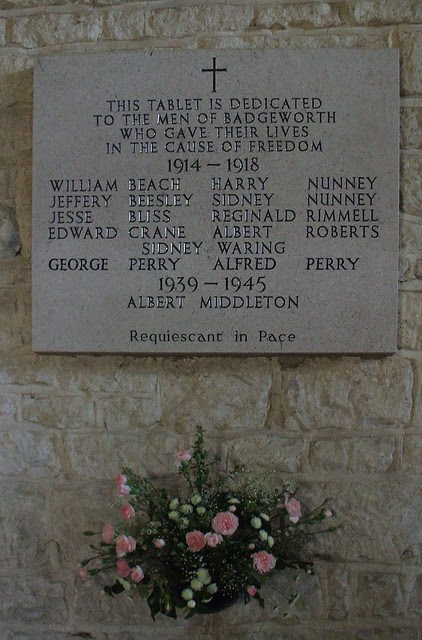 Badgeworth War Memorial, Gloucestershire