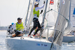 J/24s sailing Kiel Week