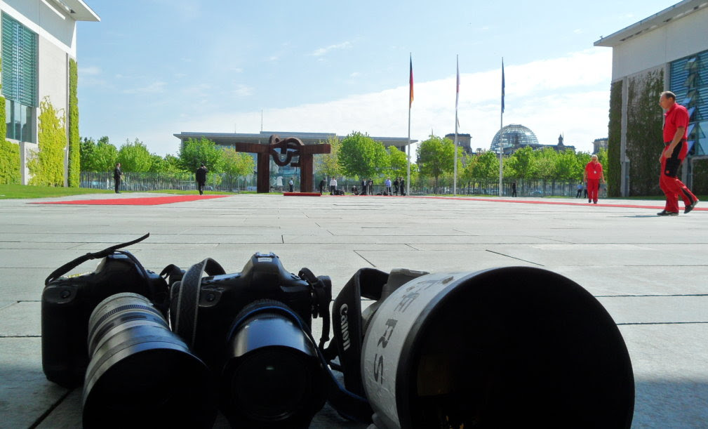Japanischer Ministerpräsident Shinzō Abe bei Bundeskanzlerin Angela Merkel