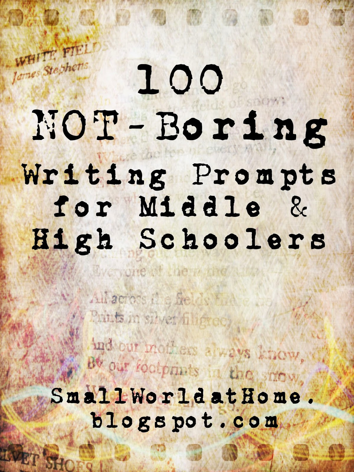FREE List of 100 Not-Boring Writing Prompts for Middle and ...