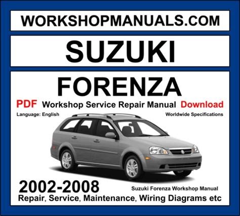 eBook Suzuki Forenza Service Repair Manual 2004 2008