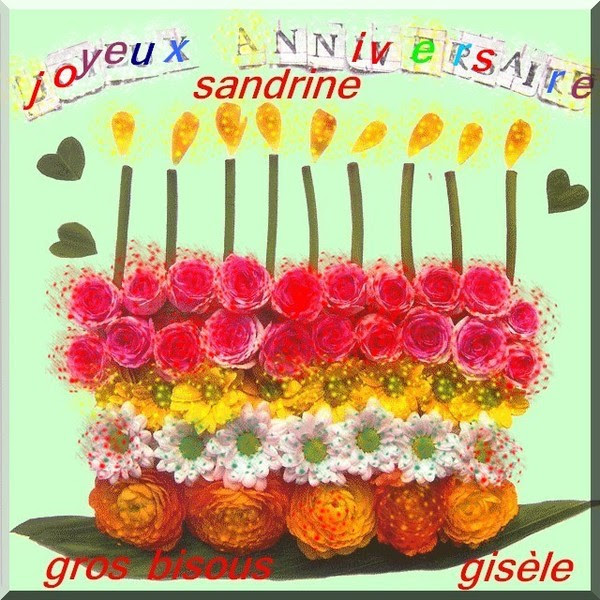 Joyeux Anniversaire Sandrine