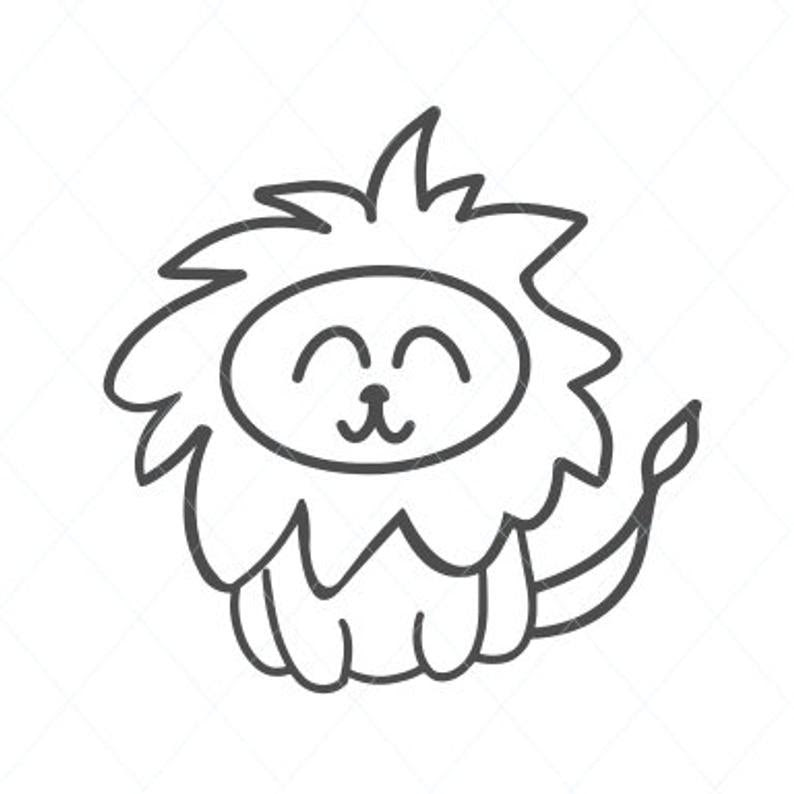 Download Baby Lion Svg Cute Lion Svg Cute Svg Baby Animal Cut File Lion Cli Designs Nook