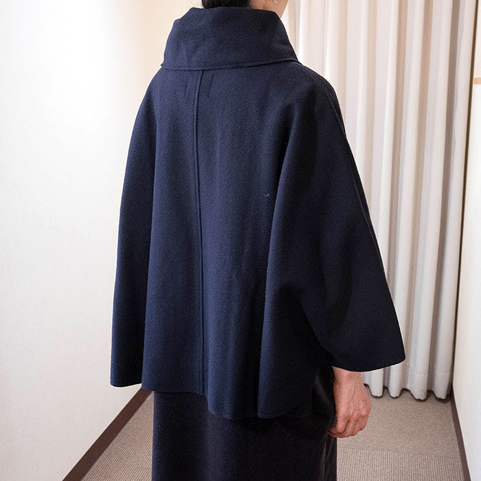 Honnete オネット マント D Navy Lin Total Fashion Place Blog