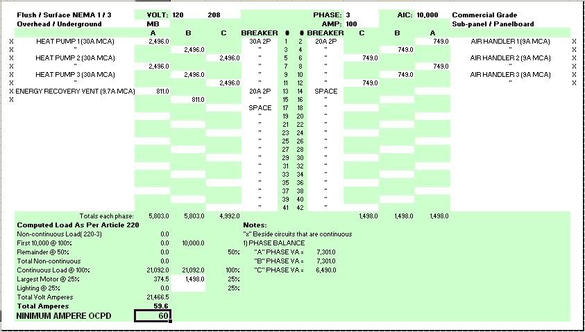 3 Phase Load Calculation Mike Holt S Forum