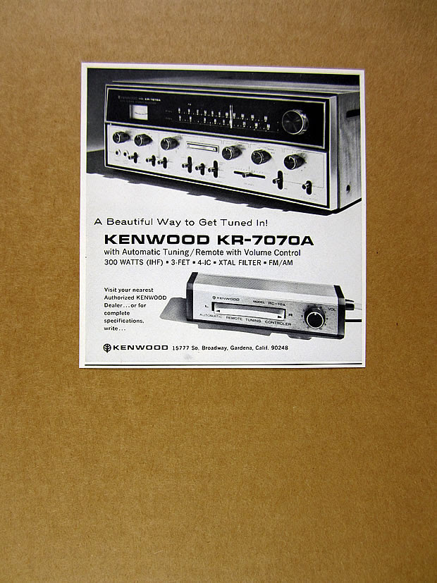 1971 Kenwood KR-7070A Stereo Receiver photo vintage print ...