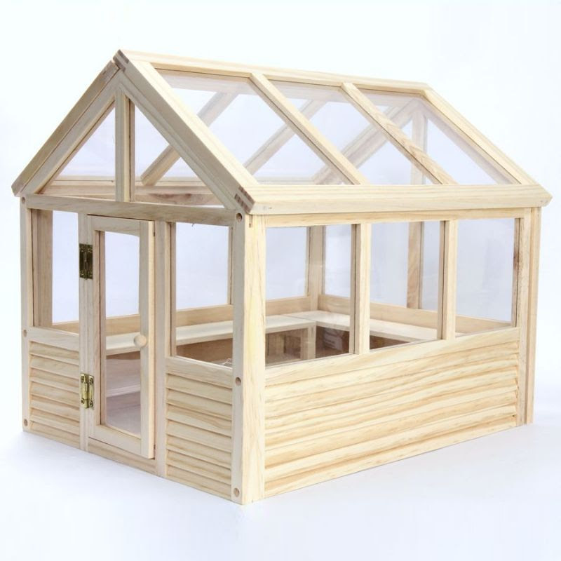 Wooden Greenhouse Kit - 1:12 Scale, Room Boxes, DH533 from 
