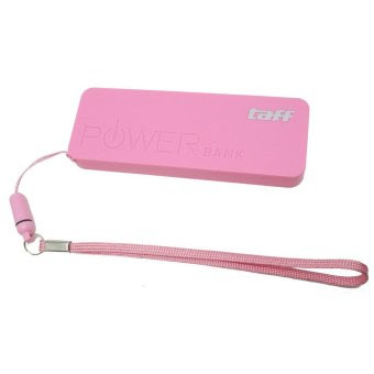 Taff Power Bank 3000 mAh Model Super Thin Keychain MP30 for Smartphone - Pink terpercaya