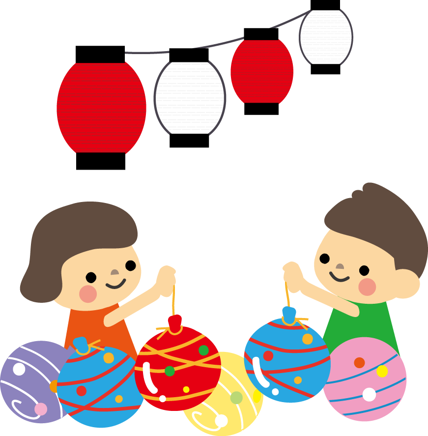 夏まつり ヨーヨー釣りのイラスト 無料イラスト フリー素材