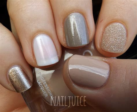 nail juice nail mail pt  golds neutrals