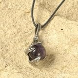 medieval dragon claw necklace gothic crystal ball new