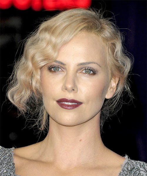 crimped hairstyle. Crimped waves are created