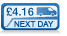 £4.16 (Ex VAT) / 4.99 (Inc VAT) next day delivery