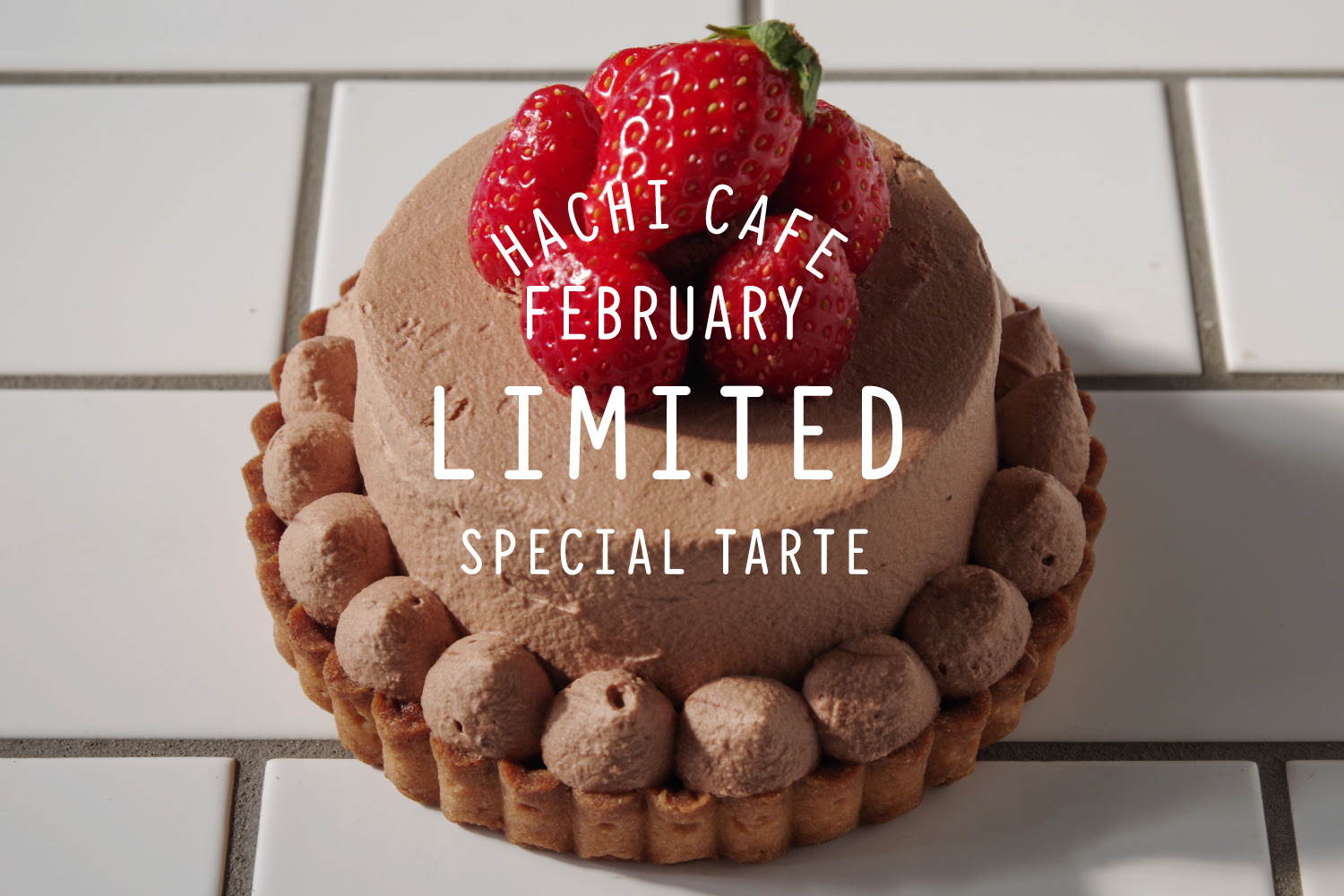 2月限定 チョコショートケーキタルト ホール のご案内 ハチカフェ