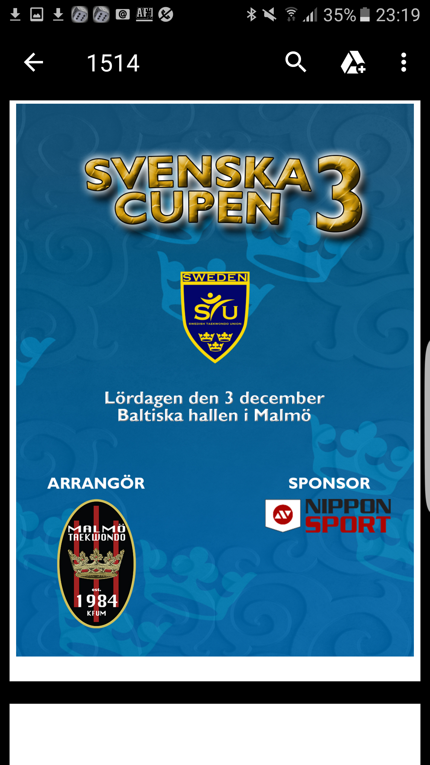 Svenska Cupen 3 - Kim Taekwondo