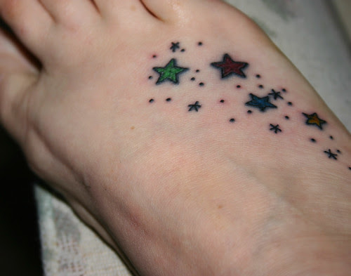 star foot tattoo
