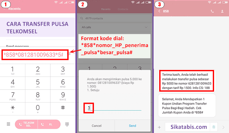 4 Cara Transfer Pulsa Telkomsel (simPATI / As / Loop ...