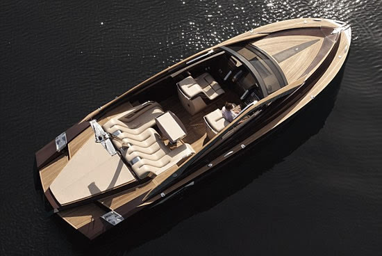 Antagonist wooden speed boat is designed to appeal to 007-influenced 