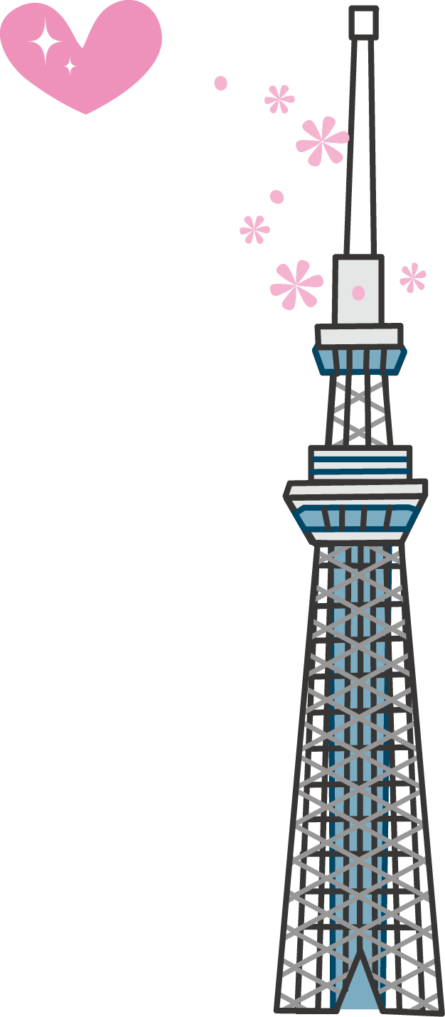 東京スカイツリーのイラスト 無料イラスト素材